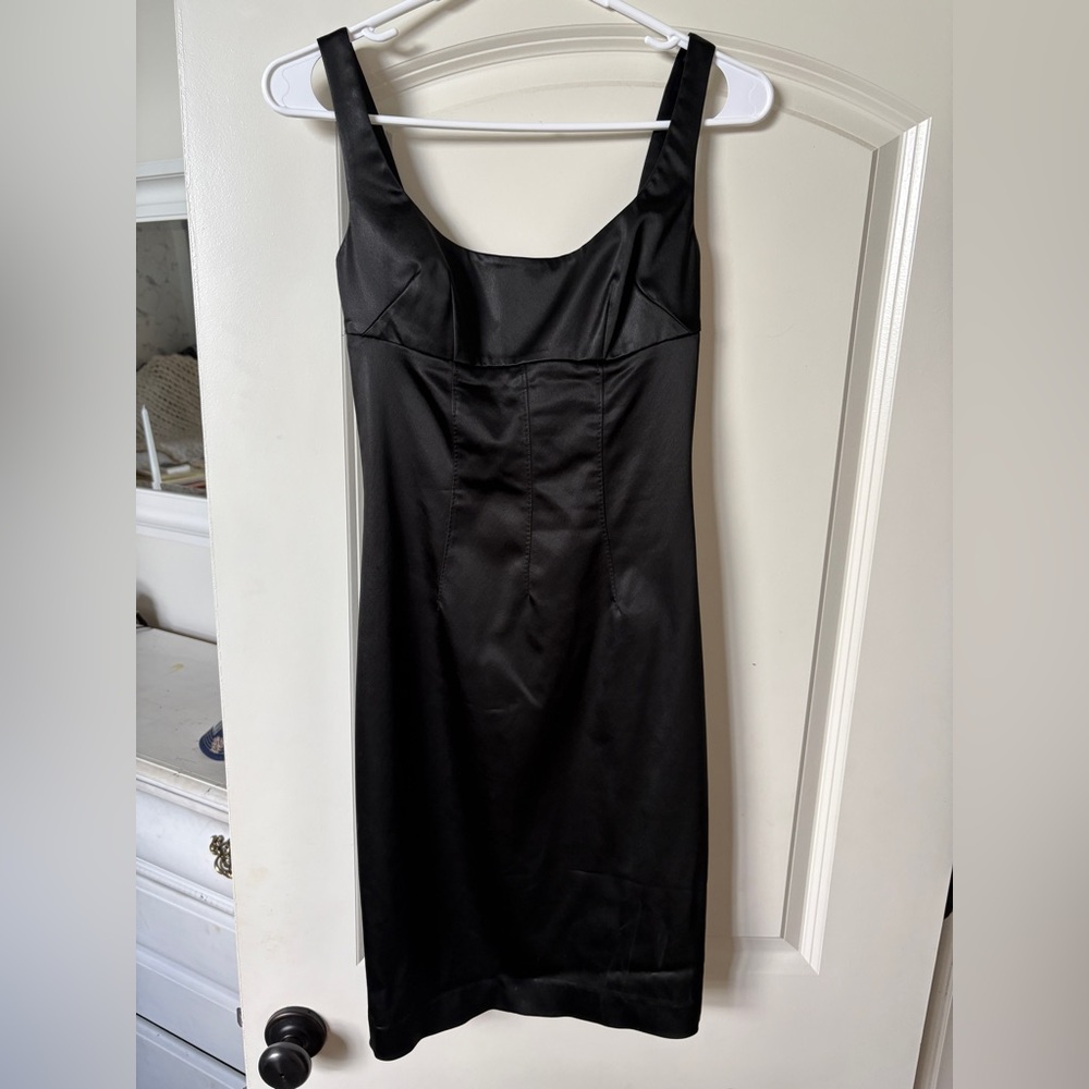 Dolce & Gabbana Sleek Black Midi Dress